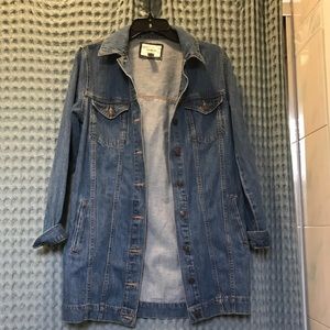 Long denim jacket
